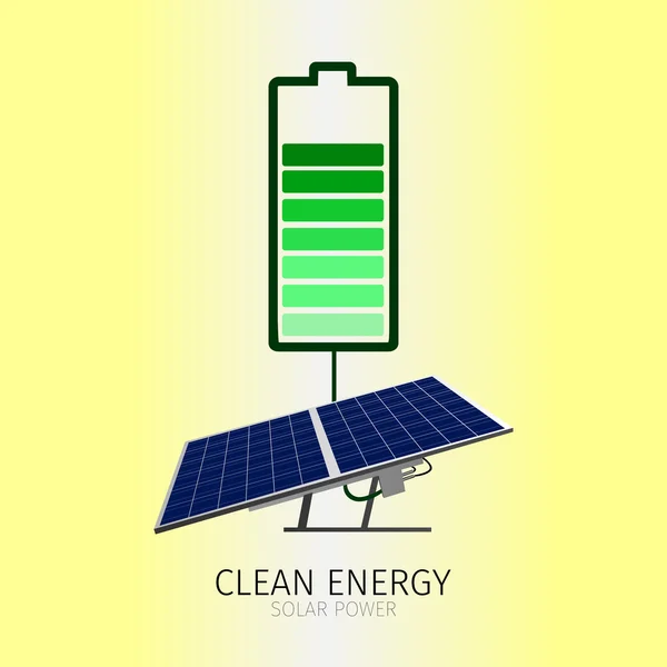 Clean energy illustration — Stock Vector