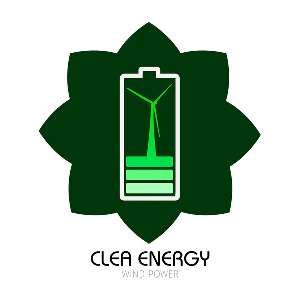 Ren energi illustration — Stock vektor