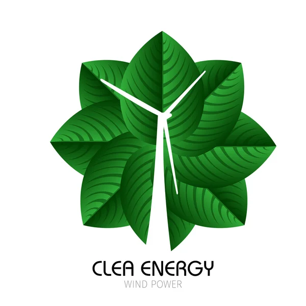 Clean energy illustration — Stock Vector