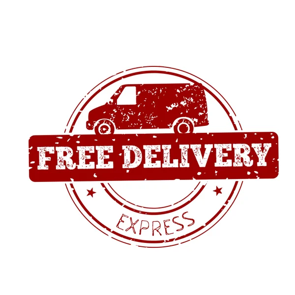 Free delivery illustration — Stock Vector