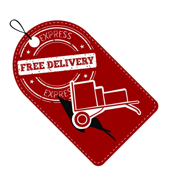Ilustração de entrega gratuita — Vetor de Stock