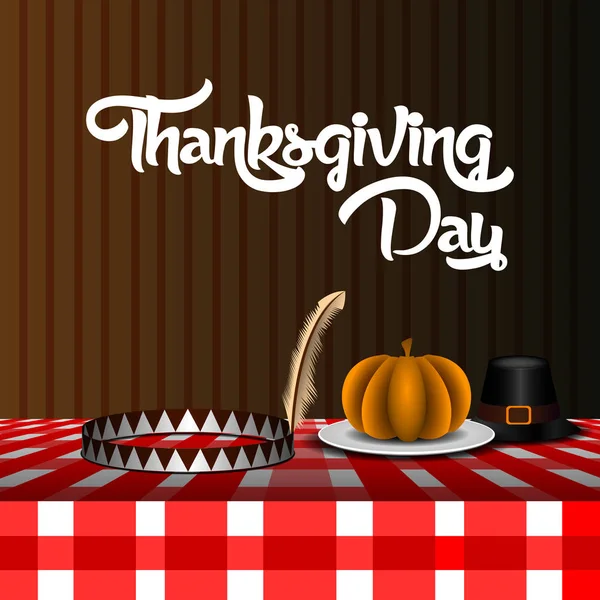 Happy thanksgiving day — Stock vektor