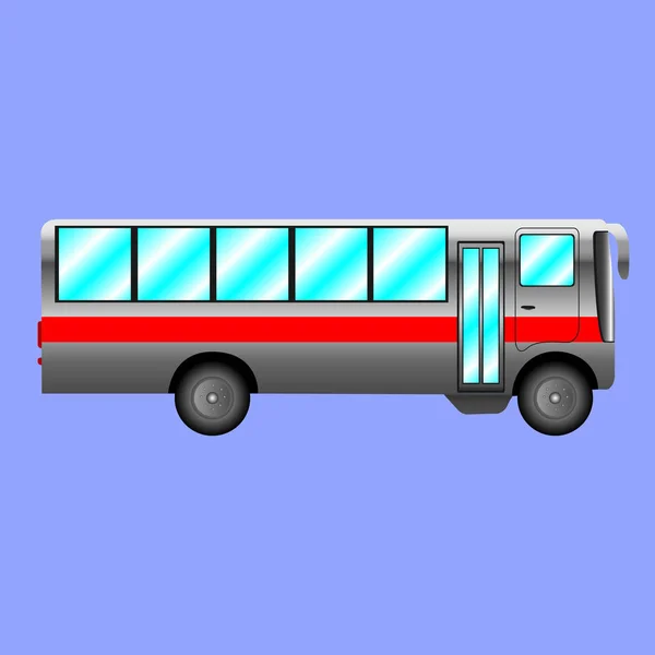 Ilustrace izolované autobus — Stockový vektor