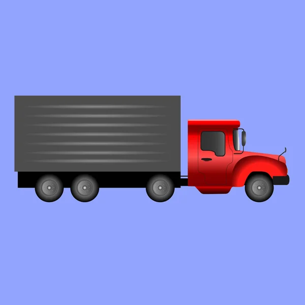 Elszigetelt teherautó illusztráció — Stock Vector