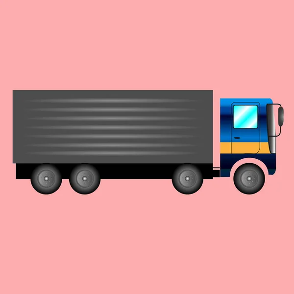 Illustrazione camion isolato — Vettoriale Stock