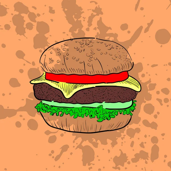 Иллюстрация быстрого питания — стоковый вектор