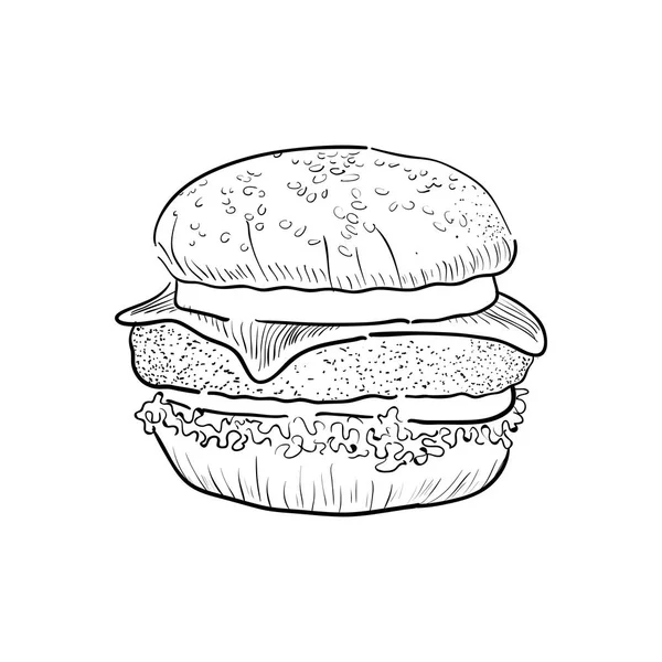 Fast food illustration — Stock Vector