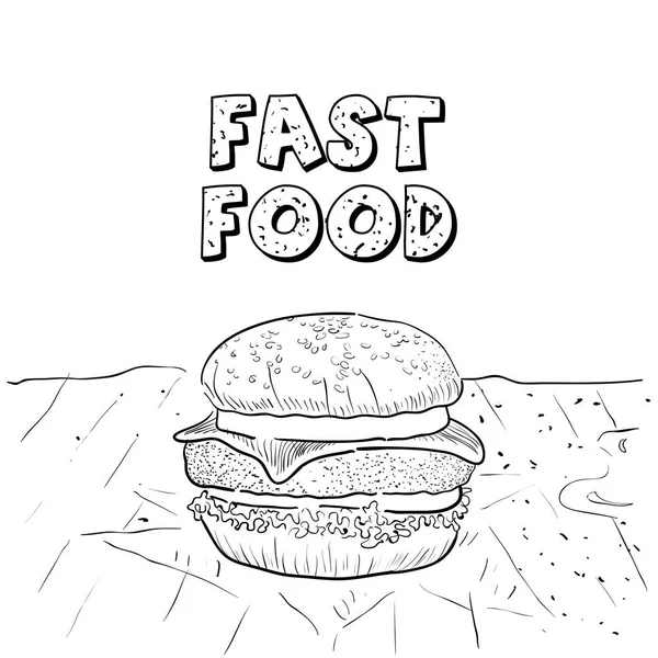 Fast food ilustração — Vetor de Stock