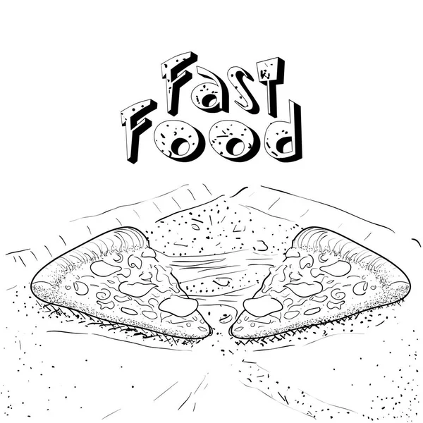 Gyors élelmiszer illusztráció — Stock Vector