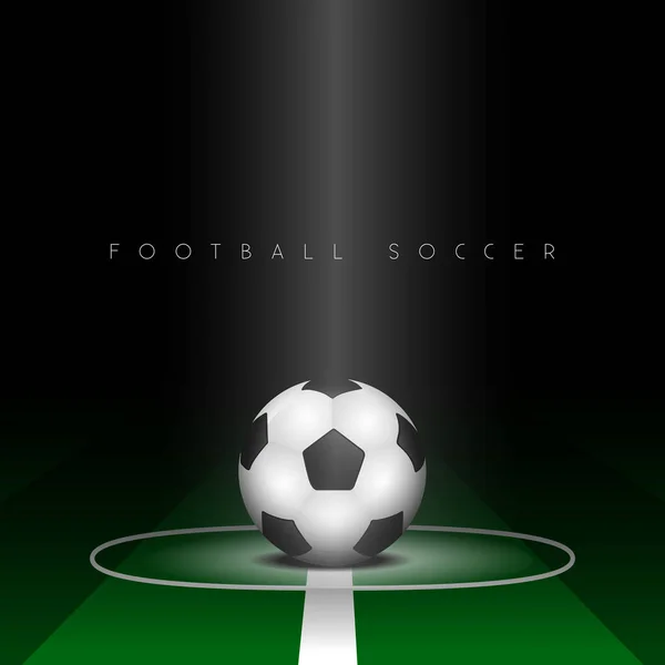 Diseño gráfico de fútbol — Vector de stock