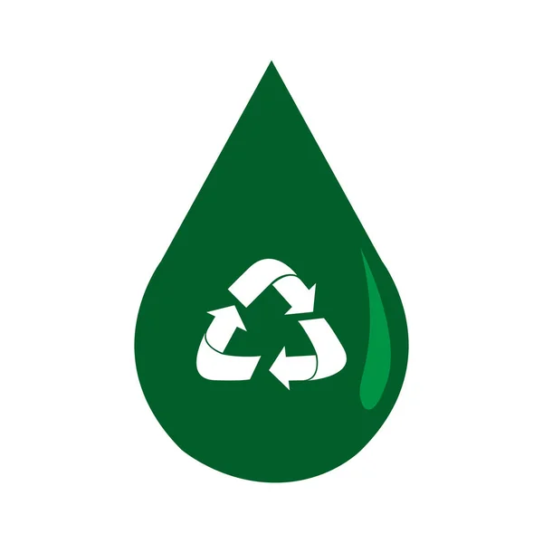 Ilustração de ícone reciclável —  Vetores de Stock