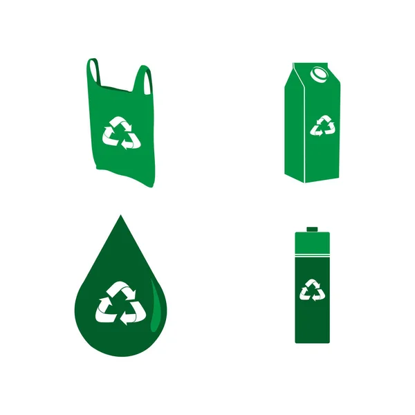 Do recyklingu ikona ilustracja — Wektor stockowy