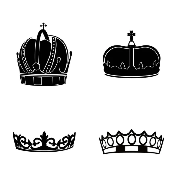 Набор королевских корон — стоковый вектор