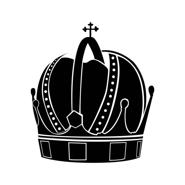 Isolerade kunglig krona — Stock vektor