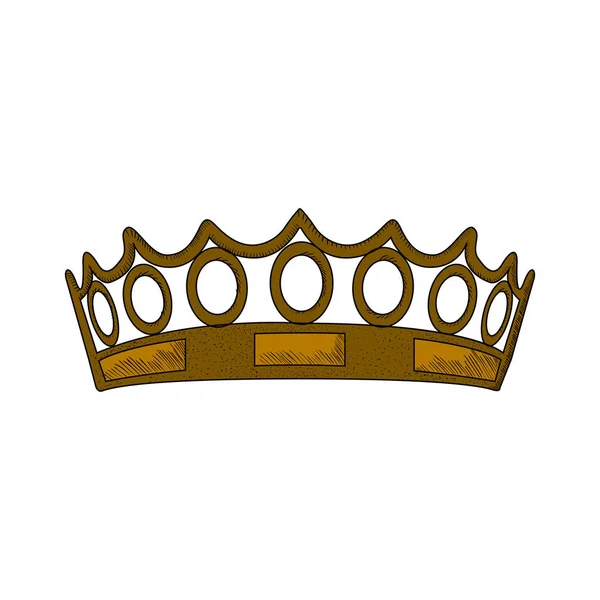 Isolated royal crown — Stock Vector