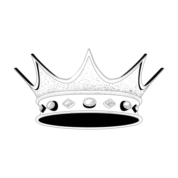 Corona reale isolata — Vettoriale Stock