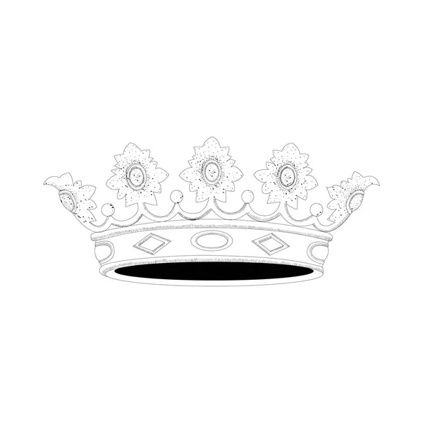 Corona real aislada — Archivo Imágenes Vectoriales