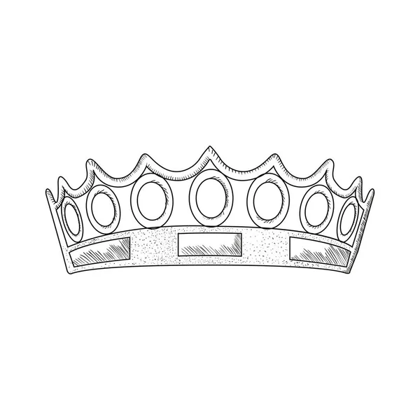 Couronne royale isolée — Image vectorielle