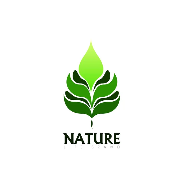 İzole doğa logosu — Stok Vektör