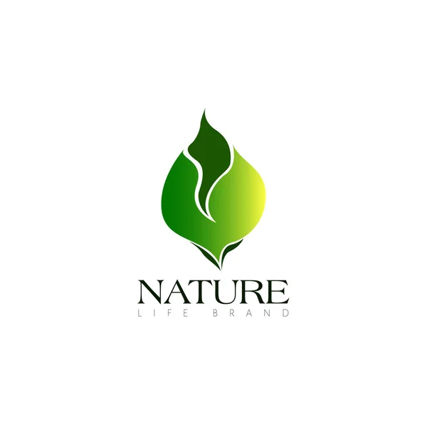 Logo isolé nature — Image vectorielle