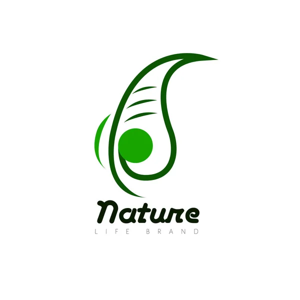 Logo isolé nature — Image vectorielle