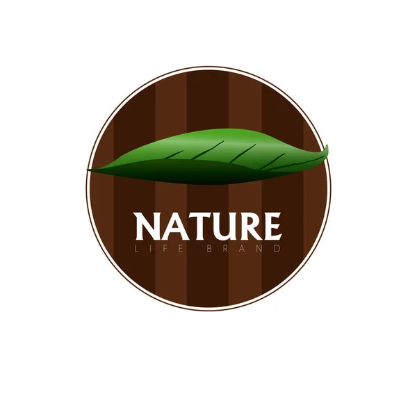 Isolierte Natur Logo — Stockvektor