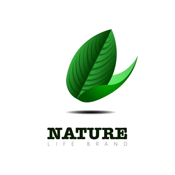 Изолированный логотип природы — стоковый вектор