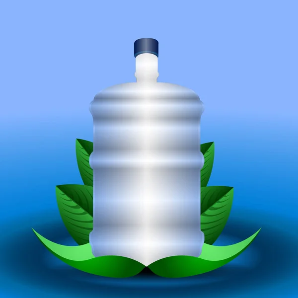 Bottiglia di acqua minerale isolata — Vettoriale Stock