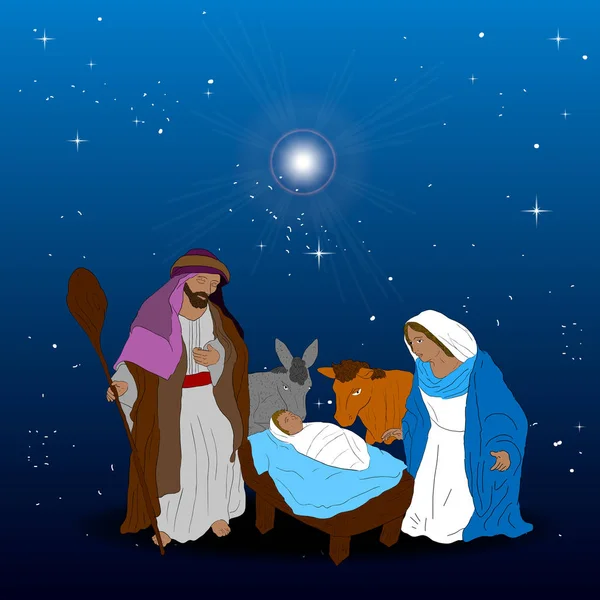 Кольорові manger ілюстрація — стоковий вектор