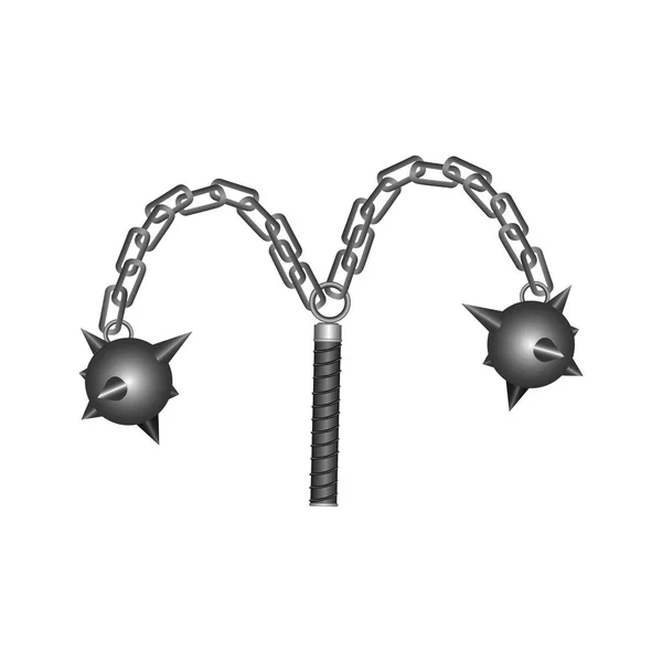 Isolierte mittelalterliche Waffe — Stockvektor