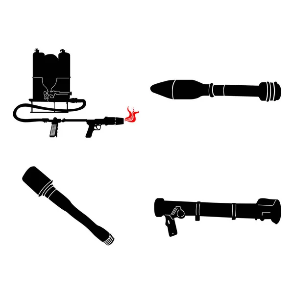 Set of weapons — Stock Vector