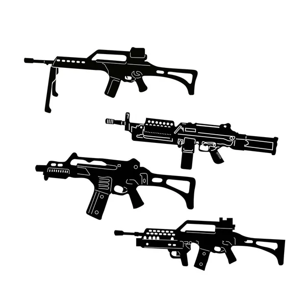 Ensemble d'armes — Image vectorielle