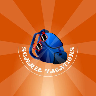 yaz tatili illüstrasyon