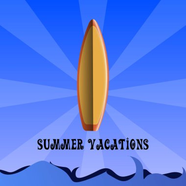 yaz tatili illüstrasyon
