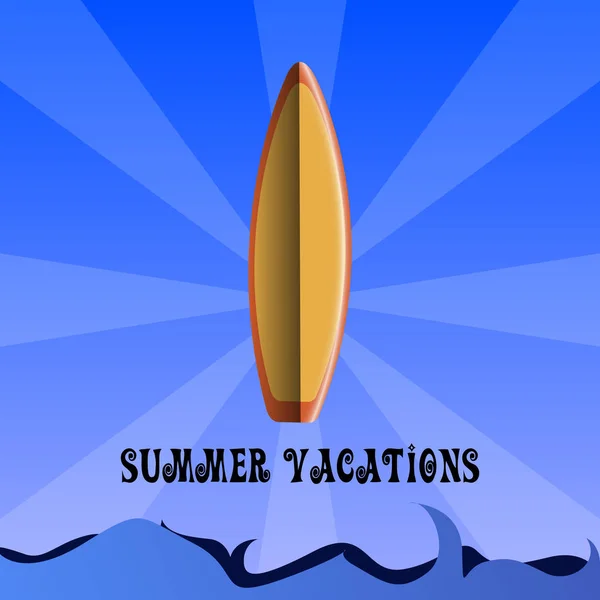 Ilustración vacaciones de verano — Archivo Imágenes Vectoriales