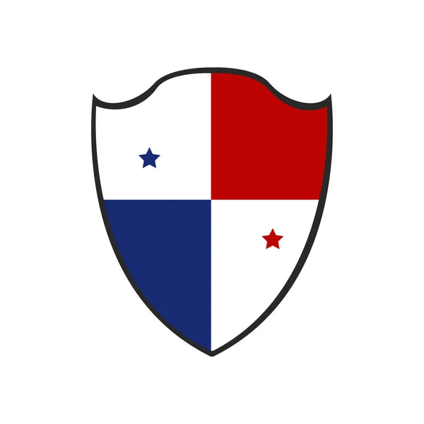 Insignia aislada de Panamá — Vector de stock