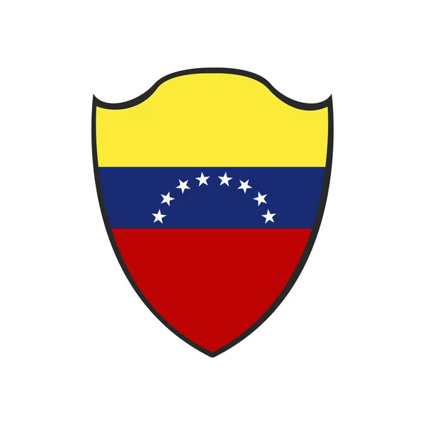 Distintivo venezuelano isolato — Vettoriale Stock