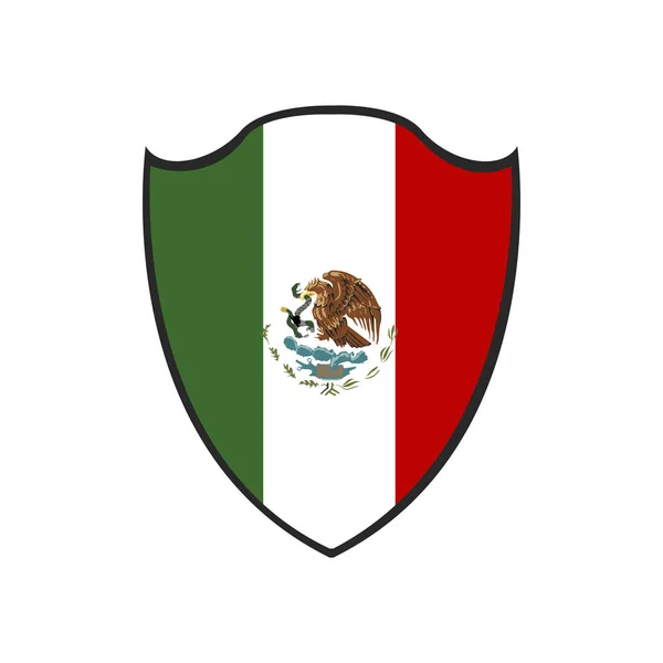 孤立的墨西哥徽章 — 图库矢量图片