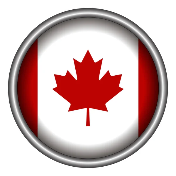 Distintivo canadese isolato — Vettoriale Stock