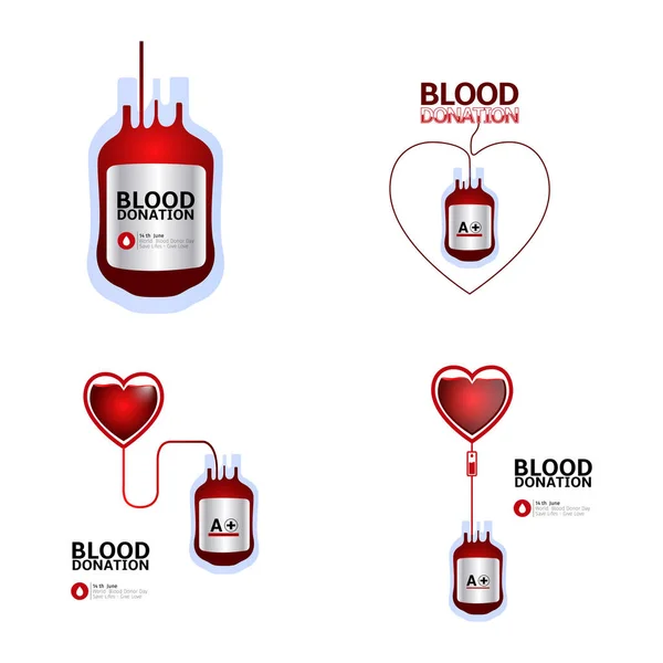 献血イラスト — ストックベクタ