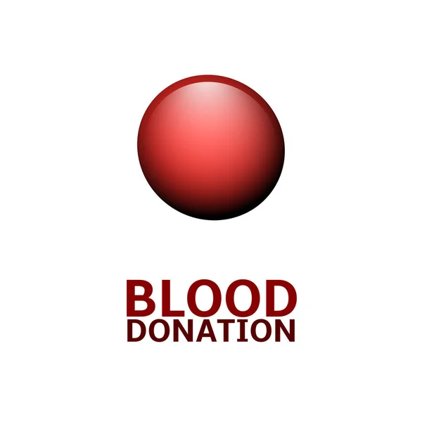 Ilustración de donación de sangre — Vector de stock