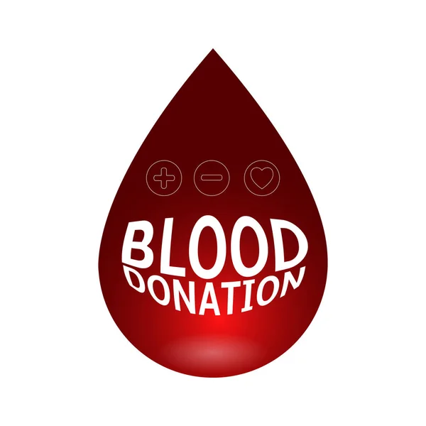 Ilustración de donación de sangre — Archivo Imágenes Vectoriales