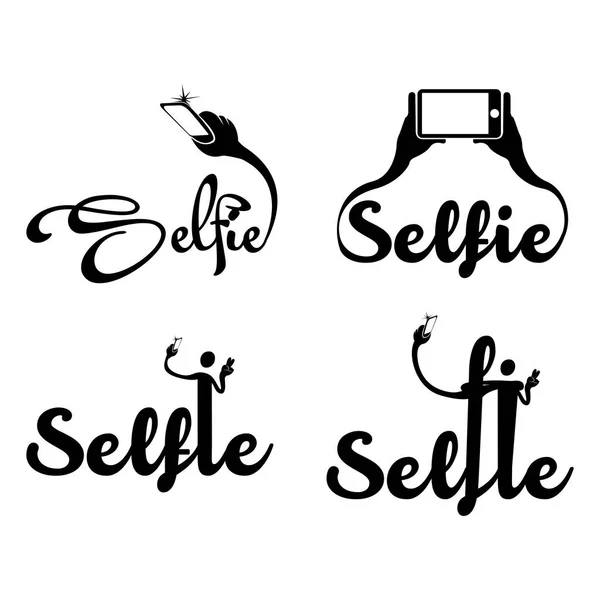 Selfie illustration conceptuelle — Image vectorielle