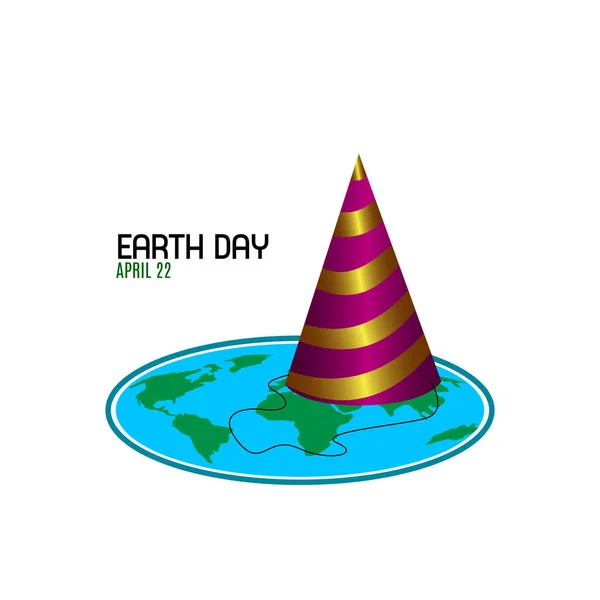 Illustration zum Tag der Erde — Stockvektor