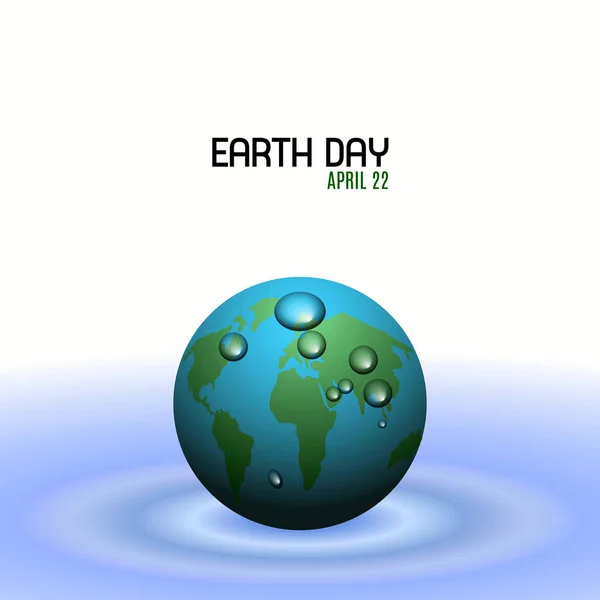 Earth day illustration — Stock Vector