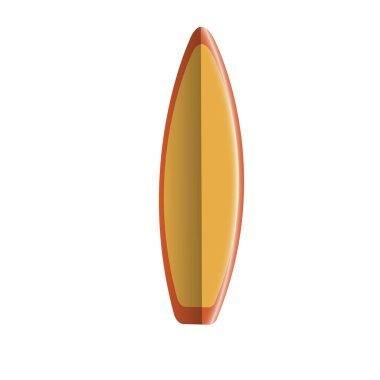 İzole Surfboard illüstrasyon