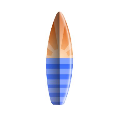 İzole Surfboard illüstrasyon