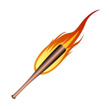 İzole beysbol sopası