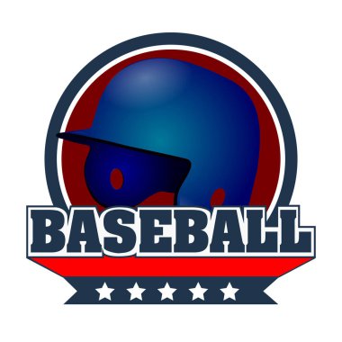 İzole beyzbol amblemi