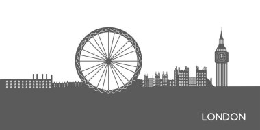 İzole cityscape Londra